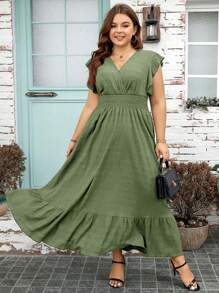 SHEIN Clasi Plus Size Prosta, swobodna, codzienna sukienka