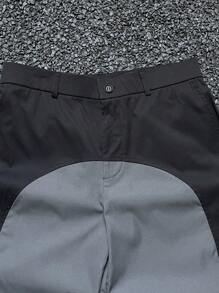 Manfinity VCAY Men's Casual Colorblock Patchwork Straight Leg Pants
