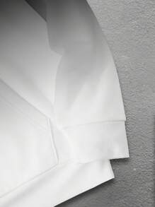 Manfinity Dauomo Men's Letter Print Drawstring Hooded Pullover Sweatshirt - Multicolor - View 3