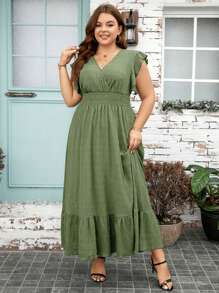 SHEIN Clasi Plus Size Prosta, swobodna, codzienna sukienka