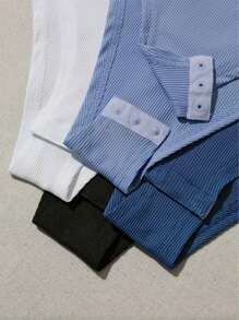 Women Solid Color Bodysuit, Tight Fitting & Sexy - Multicolor - View 6