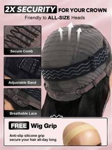 ALL READY WIG 5x5 Lace Front Body Wave Wigs With Bangs Wear And Go Glueless Human Hair Wigs For Women Lace Front Wigs 200% Density Brazilian Virgin Hair