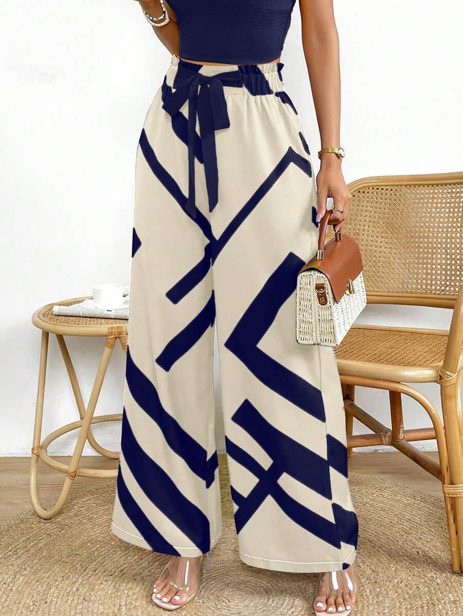 SHEIN Clasi Ladies Casual Minimalist Pants, Everyday Wear Fall Cloth For Women - Multicolor - View 1