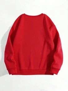 INAWLY Women's Letter Print Round Neck Long Sleeve Sweatshirt, Autumn/Winter