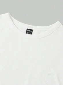 SHEIN EZwear 5 件装基本款纯色修身背心和 T 恤 - 彩色 - 查看 11