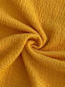 Soleia 女士夏季假期不对称下摆不对称肩上衣 - 黃色 - 查看 6