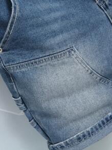 Manfinity Roughcore 男士休闲多口袋百搭牛仔短裤