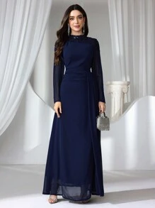 Coutiva Premium Sequined Patchwork Evening Gown, Wedding Guest Dress, Elegant Luxury VIP Party Dress Music Festival Spring/Summer, Formal Dress