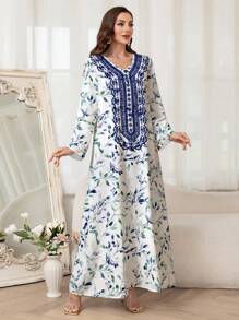 Al Najma Robe casual de style arabe pour femmes, mode minimaliste pour le port quotidien, modeste