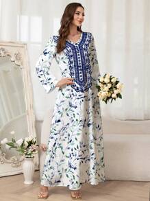 Al Najma Robe casual de style arabe pour femmes, mode minimaliste pour le port quotidien, modeste
