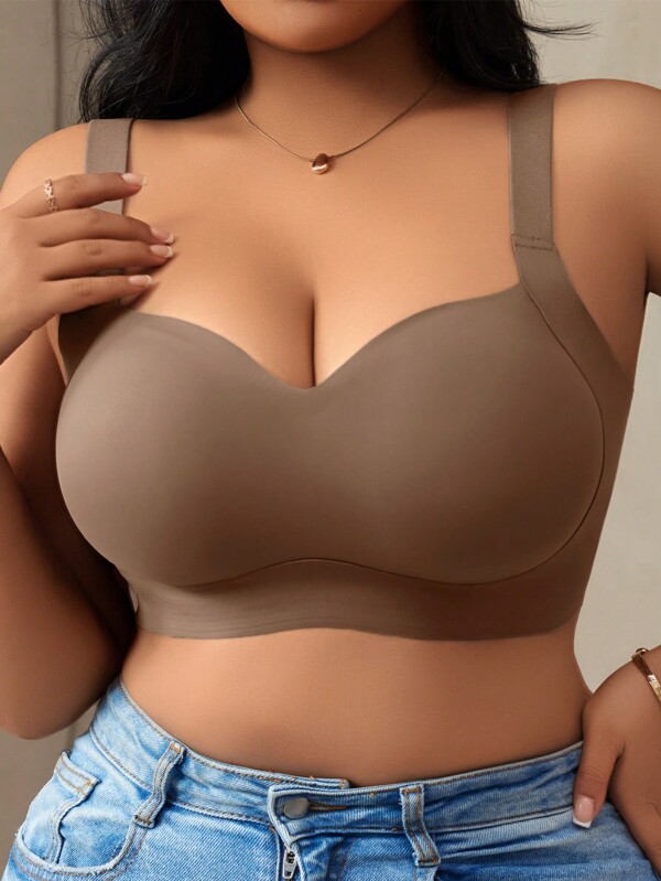 NudeFit 1pc Women's Seamless Underwire Bra With Molded Cups Lift Cleavage Comfort Adjustable Straps