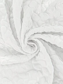 EMERY ROSE Textured Solid Color Short Sleeve Shirt, Casual And Fashionable For Everyday Wear - White - View 4