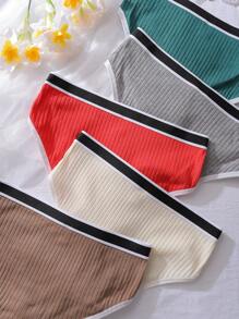 5pcs/Set Soft Cotton Underwear Set For Teen Girls - Multicolor - View 5