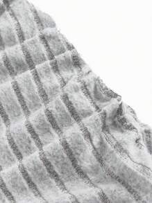 Modmama Maternity Casual Solid Color Ribbed Side Drawstring Long Sleeve T-Shirt, Autumn - Multicolor - View 13