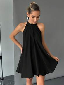 Siren Gaze Women's Casual Minimalist Fashion Mini Dress, For Everyday Wear