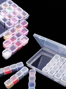 1 set Kit de pintura de diamantes 5D para adultos - Juego de manualidades DIY completo con herramientas multifuncionales, caja de bordado, bolígrafo ajustable, accesorios de precisión y solución de almacenamiento, material de plástico que incluye bolígrafo de punta de diamante, pinzas, pegamento y bandeja de plástico, etc. Adecuado para regalo de manualidades DIY para adultos.