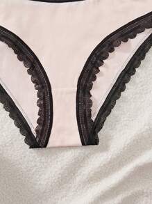 3pcs Pack Simple Casual Everyday Teen Girls Underwear