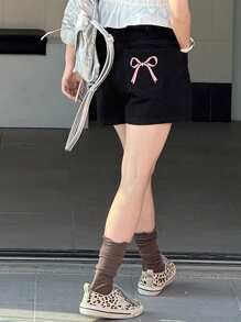 Dazy Kids Tween Girl Denim Shorts,Girls Summer Outfits,Back To School Clothes - Black - View 4