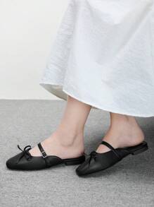 CUCCOO BIZCHIC Women's Bow Decor New Casual Flat Shoes Spring Shoes Spring Break Easter