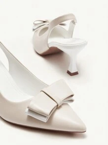 CUCCOO CHICEST Eleganti tacchi alti decorati con fiocco color albicocca, scarpe da donna per Capodanno, San Valentino, spose, feste di matrimonio, appuntamenti, vacanze, feste