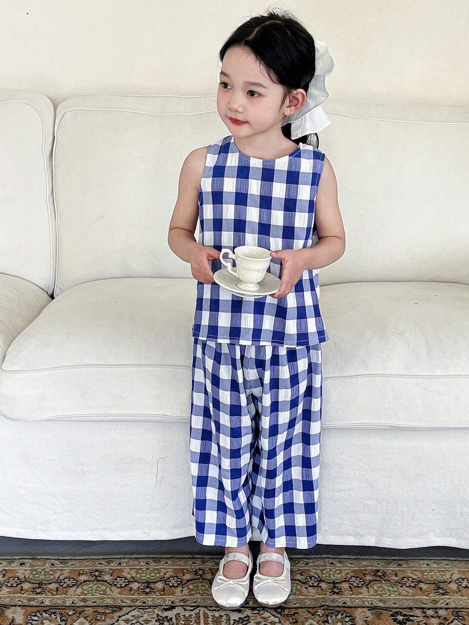 2pcs Young Girls Fall Outfit Vacation