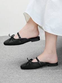 CUCCOO BIZCHIC Women's Bow Decor New Casual Flat Shoes Spring Shoes Spring Break Easter