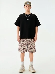 SHEIN Oversized beliebte Camouflage Shorts für Frühling und Sommer, eng anliegend und länger, vielseitig einsetzbar, ein Muss für die Straße - Verschiedenfarbig - Übersicht 6