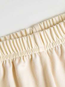 2 件套年轻女孩运动风格圆领长袖上衣 + 长裤，适合春夏季