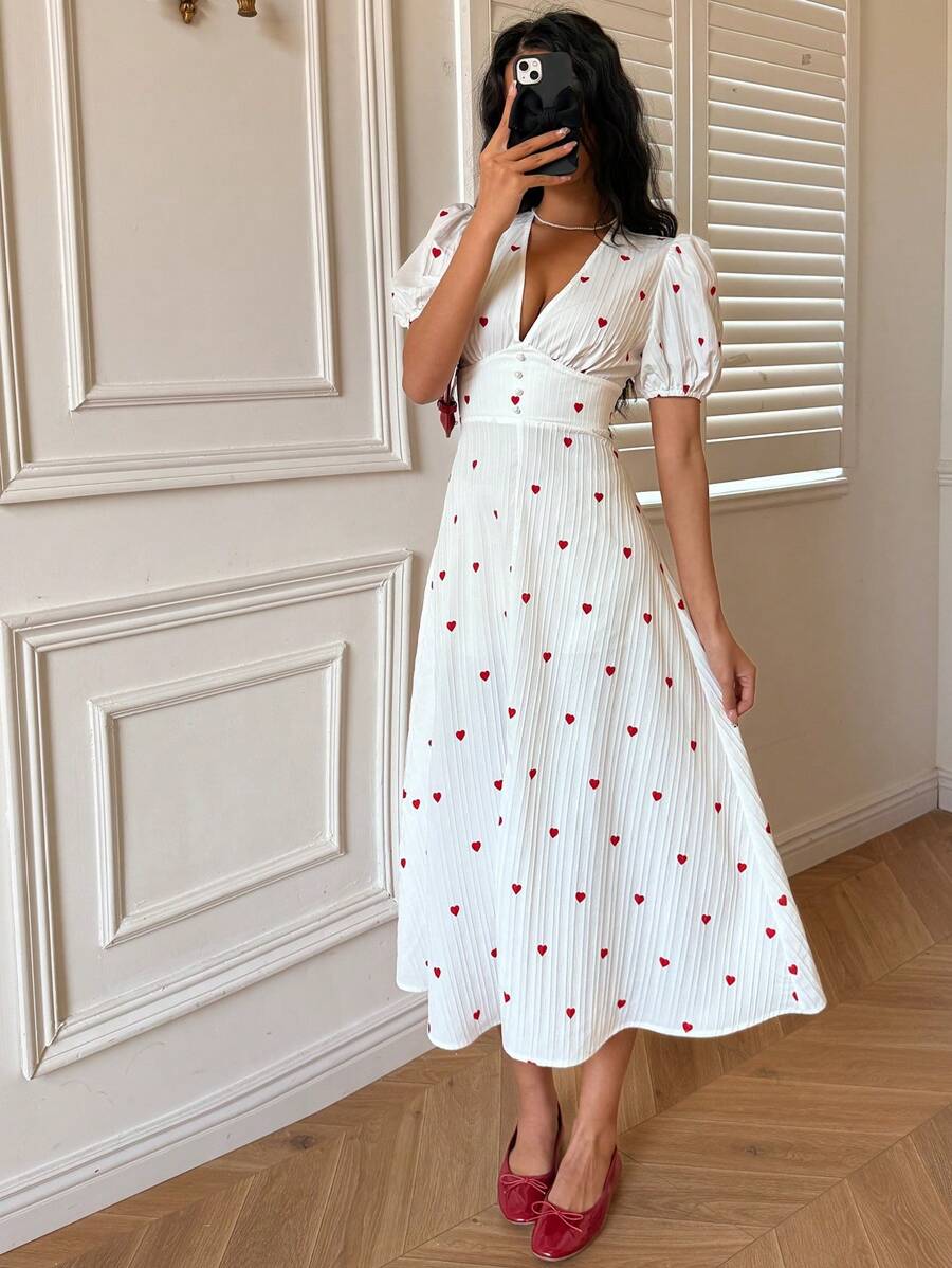 Serisse Váy trắng ngày lễ tình nhân cho phụ nữ Váy cho phụ nữ Váy mùa hè thanh lịch cho phụ nữ Váy áo choàng thanh lịch Váy dài cho phụ nữ Váy thường ngày - trắng - Xem 1