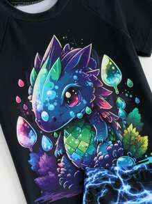 Boys' Dinosaur & Lightning Graphic Swimsuit Set - Multicolor - View 5