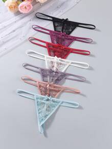 7pcs/Pack Women Sexy Underwear, Minimalist & Fashionable For Casual Everyday Wear