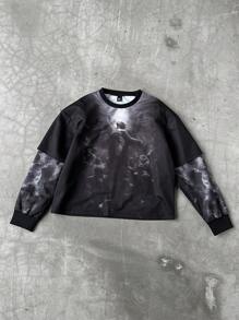 Manfinity EMRG 男士人物印花二合一套衫