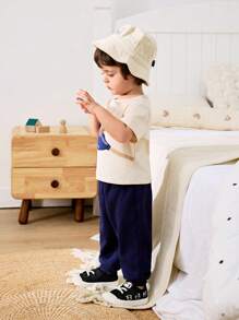 Cozy Pixies 1 双男童熊猫钩环帆布平底休闲运动鞋适合日常穿着，四季皆宜（图案随机） - 黑色 - 查看 3