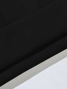 RueChic Men Italy Letter Printed Cottonline Basic Regular Hoodie - Black - View 5