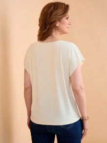 EMERY ROSE Women's Casual Short Sleeve T-Shirt, Lightweight & Fashionable For Everyday Wear