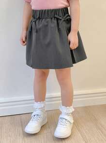 DAZY Young Girls Skirt For Fall - Grey - View 6
