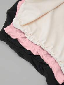 EMERY ROSE 3 件套女士上衣，纯色简约休闲日常穿着 - 彩色 - 查看 4