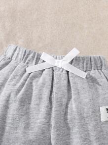 3 Packs Baby Girl Casual Versatile Pants - Multicolor - View 5