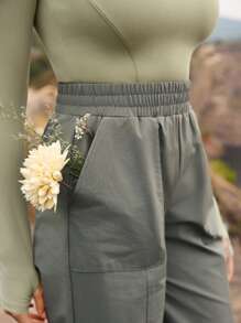 OutZeal Water Proof Wide Leg Drawstring Hem Long Sleeve Tear Resistant Nylon One-Piece Outdoor Adventure Jumpsuit Spring For Hiking