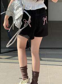 Dazy Kids Tween Girl Denim Shorts,Girls Summer Outfits,Back To School Clothes - Black - View 5