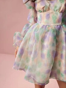 Enchnt 女士日常休闲简约时尚连衣裙 - 薄荷綠 - 查看 4