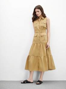 CUCCOO BIZCHIC 女士杏色平底拖鞋，简约时尚休闲日常穿着 - 黑色 - 查看 10