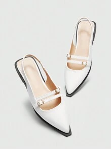 CUCCOO BIZCHIC Women's Pointed Toe Flat Casual Slingback Ballet Flats