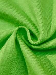 TEENAGE MUTANT NINJA TURTLES | SHEIN Conjunto de 2 piezas para bebé niño: Musculosa deportiva verde con diseño de tortuga y letras, y pantalón corto. Conjunto casual y de moda apto para todas las estaciones - Verde - Ver 3