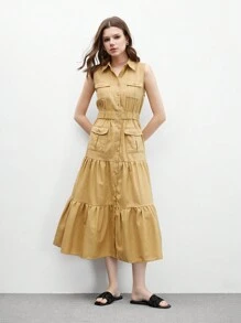 CUCCOO BIZCHIC Sandalias planas de punta cuadrada cómodas para mujer para la playa