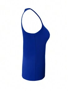 INAWLY Conjunto de camiseta y pantalones cortos casuales de unicolor para mujer en verano