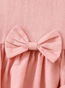 Souflis Souflis 2 件装女婴粉色优雅华丽可爱休闲装，春夏 - 粉色 - 查看 8