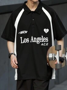 Manfinity Hypemode Men's Casual Polo Shirt, Minimal & Fashionable For Everyday Wear