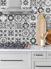 1 卷地中海风格加厚防水自粘厨房和浴室装饰墙贴，3 种尺寸可选：11.81*47.24、11.81*94.49、11.81*141.73 英寸 - 彩色 - 查看 6