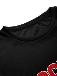 Gym Rark Men's Sports T-Shirt & Tank Top, Minimalist Fashion Casual Everyday Wear Compression Shirt Men - Black - View 5